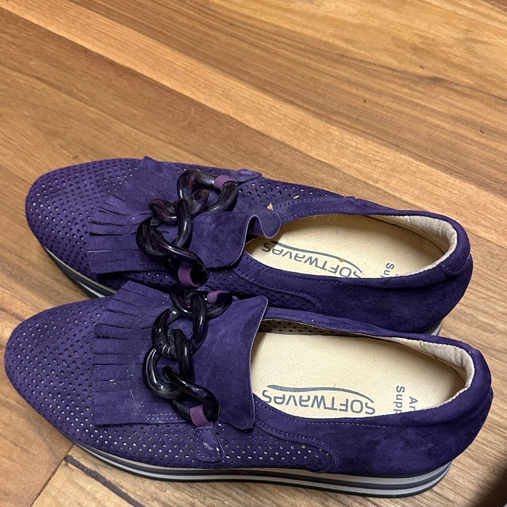 Softwaves Women's Purple Loafers